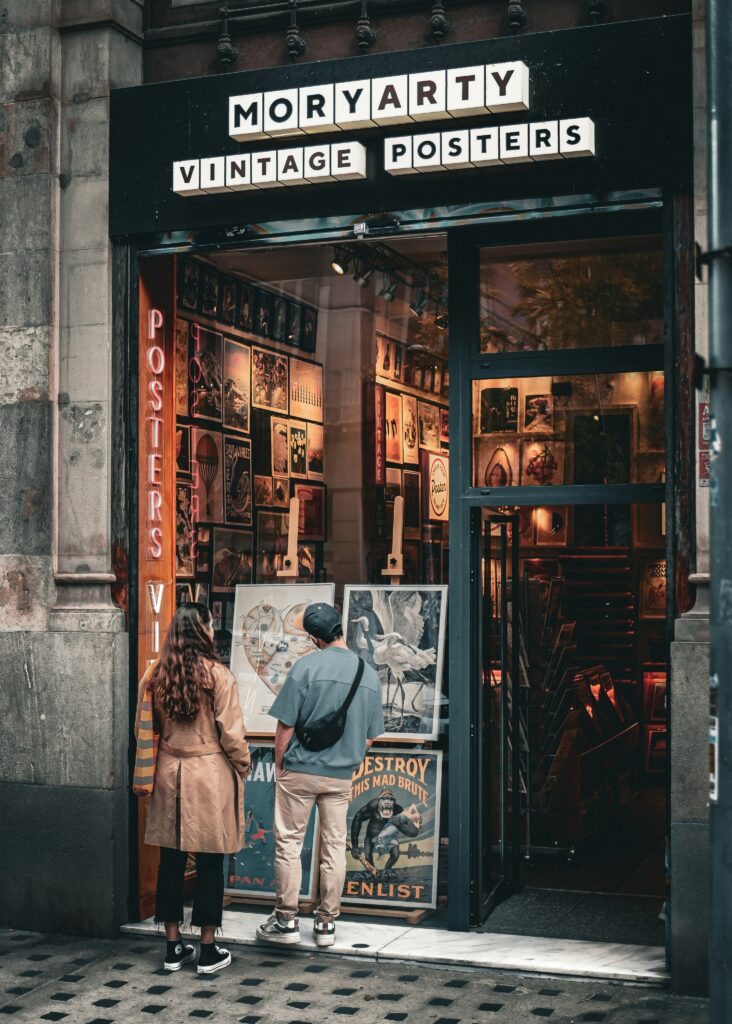 a tiny bookshop in Barcelona